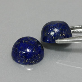 Lapis Lazuli Gemstone in 8 mm (calibrated) Size for Sale, Lapis Lazuli Stone in Royal Blue Color