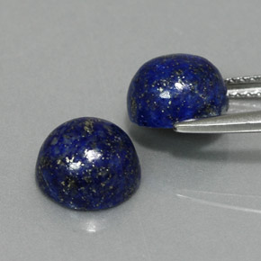 Lapis Lazuli Gemstone in 8 mm (calibrated) Size for Sale, Lapis Lazuli Stone in Royal Blue Color