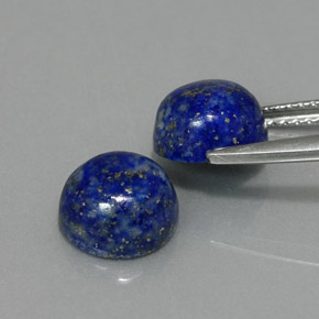 Lapis Lazuli Gemstone in 8 mm (calibrated) Size for Sale, Lapis Lazuli Stone in Royal Blue Color