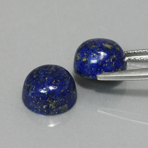 Lapis Lazuli Gemstone in 8 mm (calibrated) Size for Sale, Lapis Lazuli Stone in Royal Blue Color