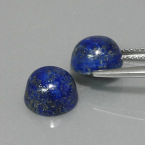 Lapis Lazuli Gemstone in 8 mm (calibrated) Size for Sale, Lapis Lazuli Stone in Royal Blue Color