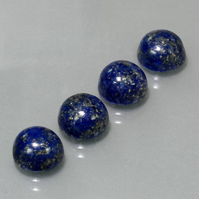 10.19 ct Blue Lapis Lazuli Stone, Natural Lapis Lazuli in Round Cabochon Shape for Sale