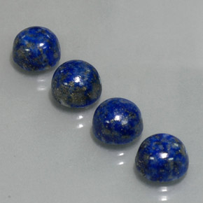 10.75 ct Blue Lapis Lazuli Gemstone, Lapis Lazuli Gem in Round Cabochon Shape for Sale.