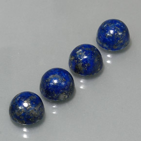 10.73 ct Blue Lapis Lazuli Stone, Natural Lapis Lazuli in Round Cabochon Shape for Sale