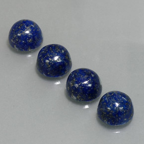 10.45 ct Blue Lapis Lazuli Gemstone, Lapis Lazuli Gem in Round Cabochon Shape for Sale.