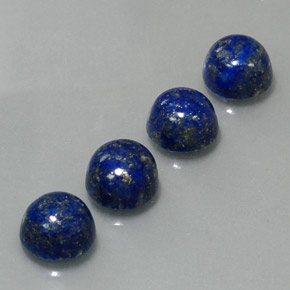 10.61 ct Blue Lapis Lazuli Stone, Natural Lapis Lazuli in Round Cabochon Shape for Sale