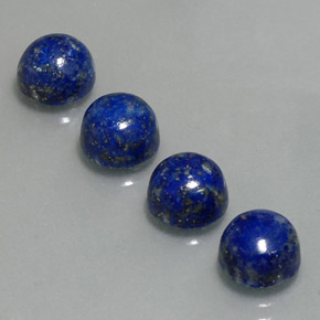 10.77 ct Blue Lapis Lazuli Gemstone, Lapis Lazuli Gem in Round Cabochon Shape for Sale.