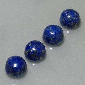 10.77 ct Blue Lapis Lazuli Stone, Natural Lapis Lazuli in Round Cabochon Shape for Sale