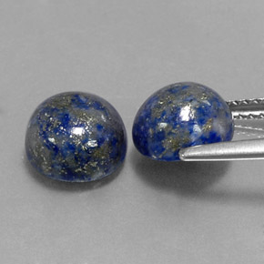 Lapis Lazuli Gemstone in 8 mm (calibrated) Size for Sale, Lapis Lazuli Stone in Royal Blue Color