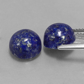 Lapis Lazuli Gemstone in 8 mm (calibrated) Size for Sale, Lapis Lazuli Stone in Royal Blue Color