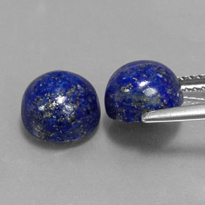 Lapis Lazuli Gemstone in 8 mm (calibrated) Size for Sale, Lapis Lazuli Stone in Royal Blue Color