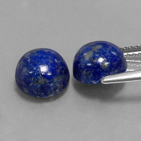 Lapis Lazuli Gemstone in 8 mm (calibrated) Size for Sale, Lapis Lazuli Stone in Royal Blue Color
