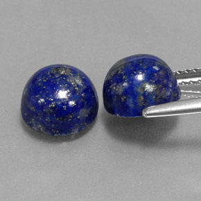 Lapis Lazuli Gemstone in 8 mm (calibrated) Size for Sale, Lapis Lazuli Stone in Royal Blue Color