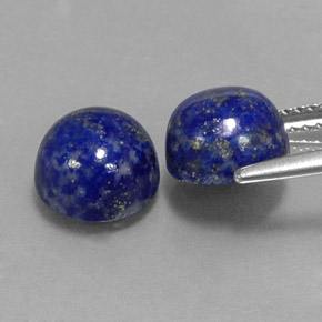Lapis Lazuli Gemstone in 8 mm (calibrated) Size for Sale, Lapis Lazuli Stone in Royal Blue Color
