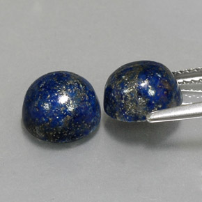 Lapis Lazuli Gemstone in 8 mm (calibrated) Size for Sale, Lapis Lazuli Stone in Royal Blue Color