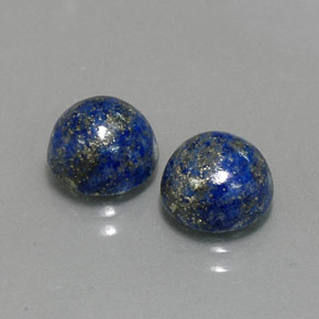 4.91 ct Blue Lapis Lazuli Stone, Natural Lapis Lazuli in Round Cabochon Shape for Sale