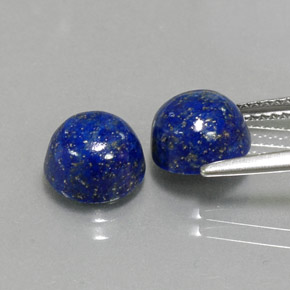 Lapis Lazuli Gemstone in 8 mm (calibrated) Size for Sale, Lapis Lazuli Stone in Royal Blue Color