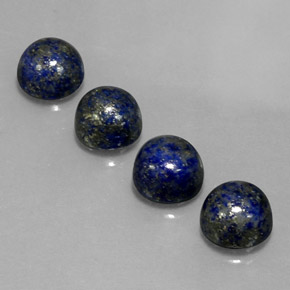 10.99 ct Blue Lapis Lazuli Gemstone, Lapis Lazuli Gem in Round Cabochon Shape for Sale.