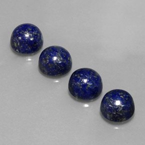Lapis Lazuli Gemstone in 8 mm (calibrated) Size for Sale, Lapis Lazuli Stone in Royal Blue Color