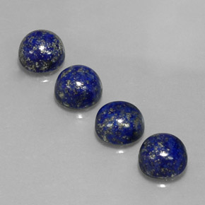 10.07 ct Blue Lapis Lazuli Gemstone, Lapis Lazuli Gem in Round Cabochon Shape for Sale.