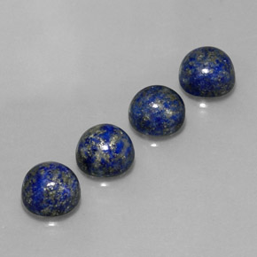 9.85 ct Blue Lapis Lazuli Stone, Natural Lapis Lazuli in Round Cabochon Shape for Sale