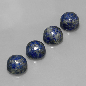 10.64 ct Blue Lapis Lazuli Stone, Natural Lapis Lazuli in Round Cabochon Shape for Sale