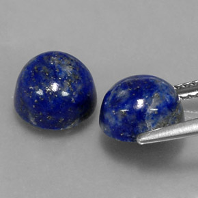 Lapis Lazuli Gemstone in 8 mm (calibrated) Size for Sale, Lapis Lazuli Stone in Royal Blue Color