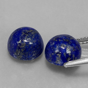 Lapis Lazuli Gemstone in 8 mm (calibrated) Size for Sale, Lapis Lazuli Stone in Royal Blue Color