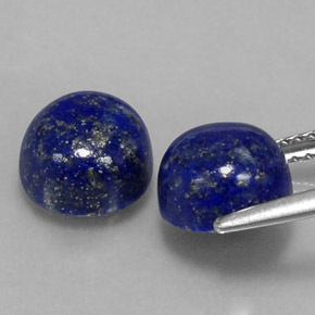 Lapis Lazuli Gemstone in 8 mm (calibrated) Size for Sale, Lapis Lazuli Stone in Royal Blue Color