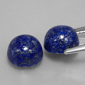 Lapis Lazuli Gemstone in 8 mm (calibrated) Size for Sale, Lapis Lazuli Stone in Royal Blue Color