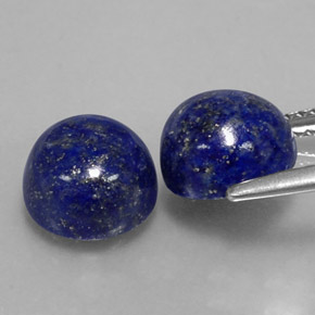 Lapis Lazuli Gemstone in 8 mm (calibrated) Size for Sale, Lapis Lazuli Stone in Royal Blue Color