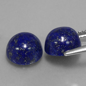Lapis Lazuli Gemstone in 8 mm (calibrated) Size for Sale, Lapis Lazuli Stone in Royal Blue Color