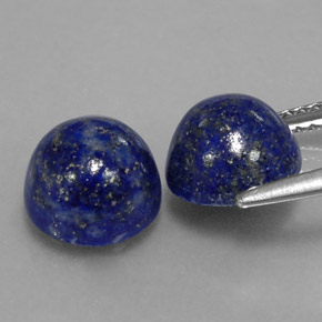 Lapis Lazuli Gemstone in 8 mm (calibrated) Size for Sale, Lapis Lazuli Stone in Royal Blue Color