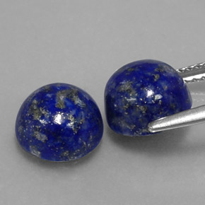 Lapis Lazuli Gemstone in 8 mm (calibrated) Size for Sale, Lapis Lazuli Stone in Royal Blue Color