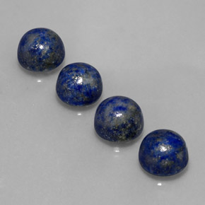 10.57 ct Blue Lapis Lazuli Gemstone, Lapis Lazuli Gem in Round Cabochon Shape for Sale.