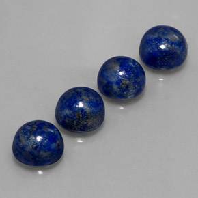 Lapis Lazuli Gemstone in 8 mm (calibrated) Size for Sale, Lapis Lazuli Stone in Royal Blue Color