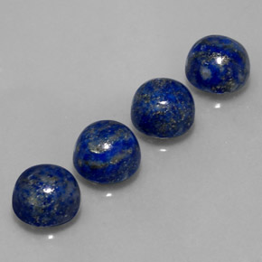 10.54 ct Blue Lapis Lazuli Stone, Natural Lapis Lazuli in Round Cabochon Shape for Sale