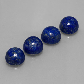 10.55 ct Blue Lapis Lazuli Gemstone, Lapis Lazuli Gem in Round Cabochon Shape for Sale.