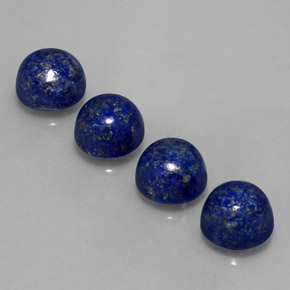 Lapis Lazuli Gemstone in 8 mm (calibrated) Size for Sale, Lapis Lazuli Stone in Royal Blue Color