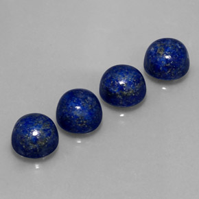 Lapis Lazuli Gemstone in 8 mm (calibrated) Size for Sale, Lapis Lazuli Stone in Royal Blue Color