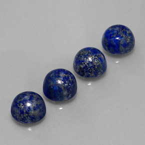 11.02 ct Blue Lapis Lazuli Stone, Natural Lapis Lazuli in Round Cabochon Shape for Sale