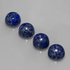 Lapis Lazuli Gemstone in 8 mm (calibrated) Size for Sale, Lapis Lazuli Stone in Royal Blue Color
