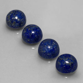10.27 ct Blue Lapis Lazuli Gemstone, Lapis Lazuli Gem in Round Cabochon Shape for Sale.