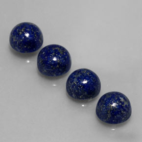 Lapis Lazuli Gemstone in 8 mm (calibrated) Size for Sale, Lapis Lazuli Stone in Royal Blue Color