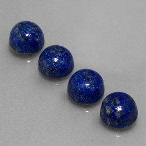 10.68 ct Blue Lapis Lazuli Gemstone, Lapis Lazuli Gem in Round Cabochon Shape for Sale.