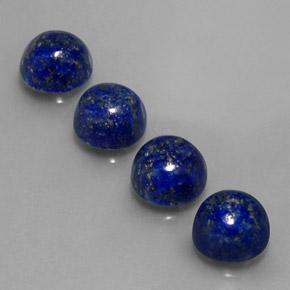 9.58 ct Blue Lapis Lazuli Gemstone, Lapis Lazuli Gem in Round Cabochon Shape for Sale.