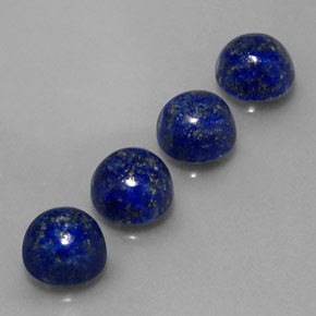 9.58 ct Blue Lapis Lazuli Stone, Natural Lapis Lazuli in Round Cabochon Shape for Sale