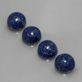9.77 ct Blue Lapis Lazuli Gemstone, Lapis Lazuli Gem in Round Cabochon Shape for Sale.
