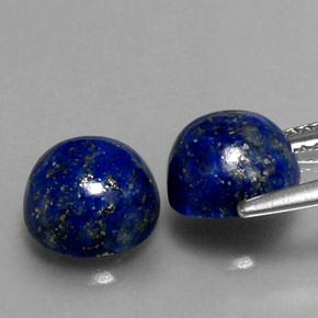 Lapis Lazuli Gemstone in 8 mm (calibrated) Size for Sale, Lapis Lazuli Stone in Royal Blue Color