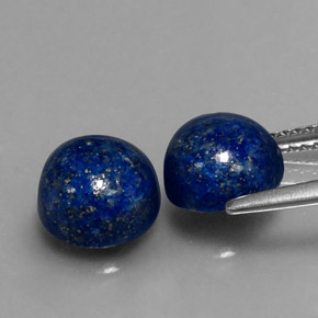 Lapis Lazuli Gemstone in 8 mm (calibrated) Size for Sale, Lapis Lazuli Stone in Royal Blue Color